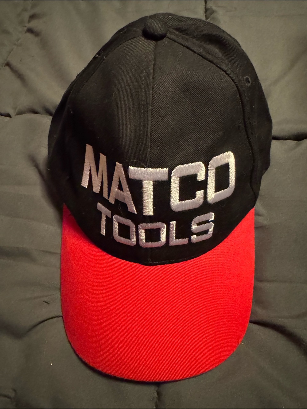 Men's Black and Red Logo Baseball Cap